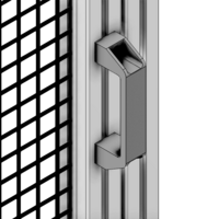 50-210-1SS MODULAR SOLUTIONS 120 PULL HANDLE WITH STAINLESS STEEL HARDWARE